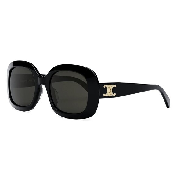 Celine Triomphe CL40262U Black 53mm square sunglasses. Preowned. - Picture 1 of 7